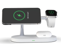 TECH-PROTECT indukcyjna A12 3w1 MagSafe 15 W Biała - 662736 - zdjęcie 2
